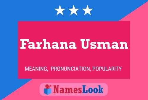 Poster del nome Farhana Usman