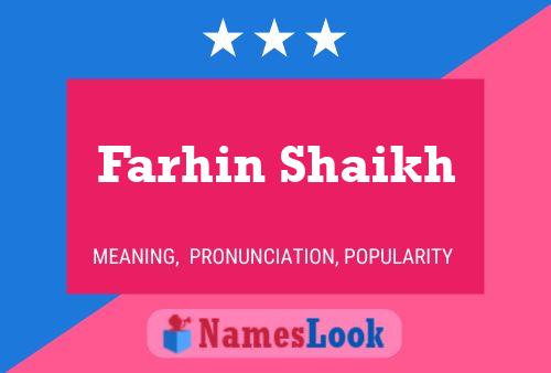 Poster del nome Farhin Shaikh