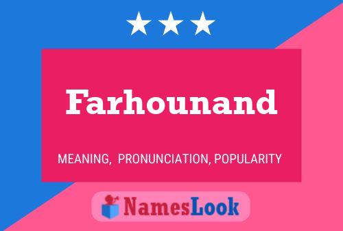 Poster del nome Farhounand