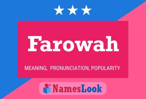 Poster del nome Farowah