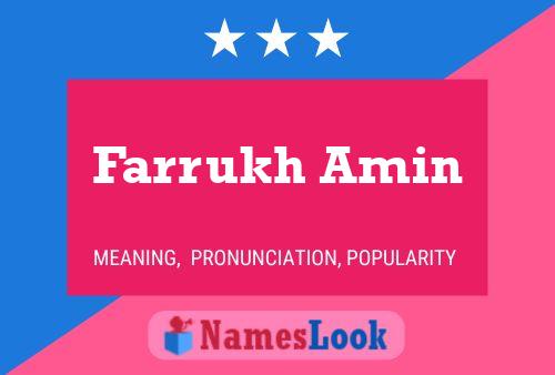 Poster del nome Farrukh Amin