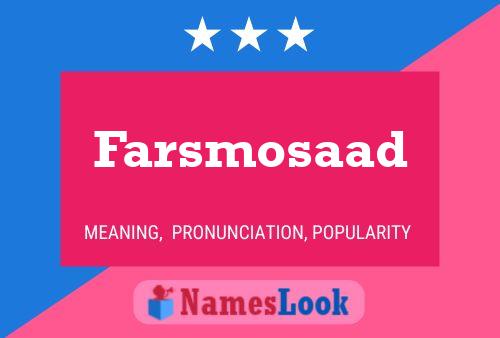 Poster del nome Farsmosaad