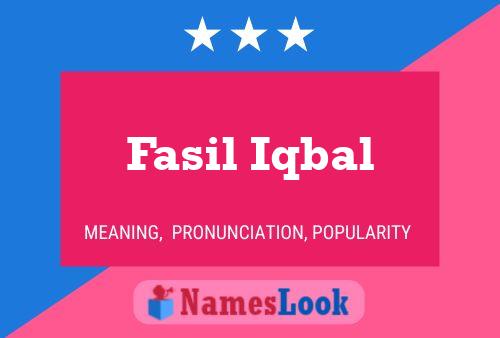 Poster del nome Fasil Iqbal