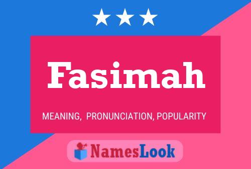 Poster del nome Fasimah