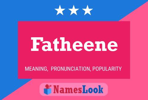 Poster del nome Fatheene