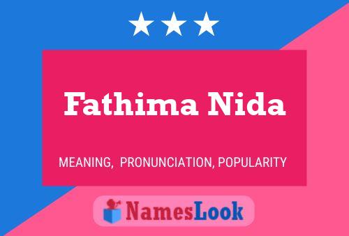 Poster del nome Fathima Nida