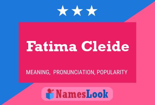 Poster del nome Fatima Cleide