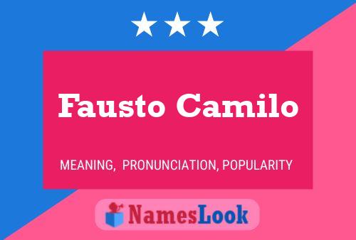 Poster del nome Fausto Camilo