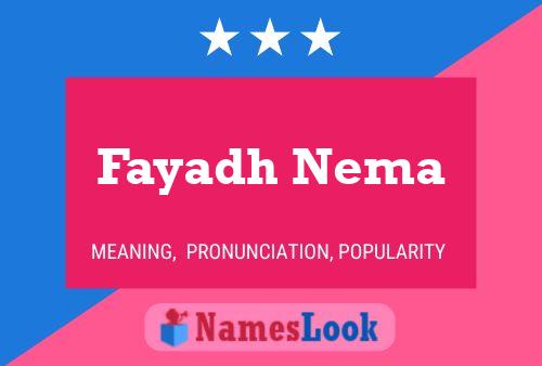 Poster del nome Fayadh Nema