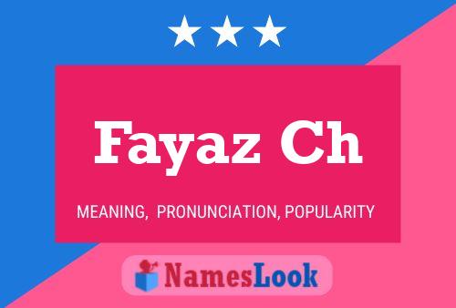 Poster del nome Fayaz Ch