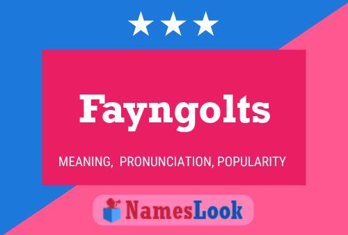 Poster del nome Fayngolts