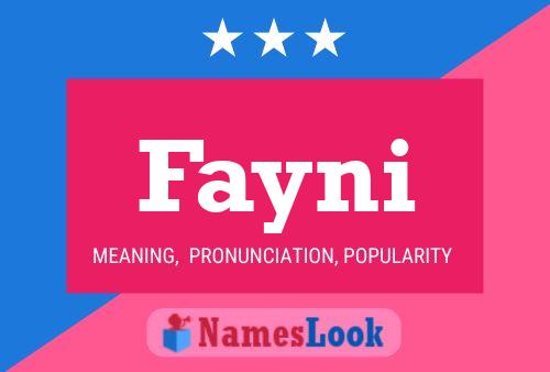 Poster del nome Fayni