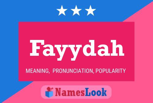 Poster del nome Fayydah