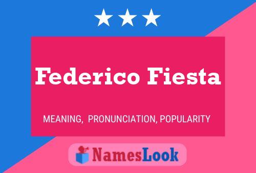 Poster del nome Federico Fiesta