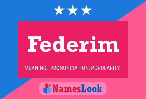 Poster del nome Federim