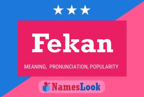 Poster del nome Fekan