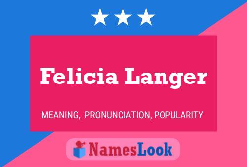 Poster del nome Felicia Langer