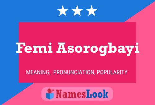 Poster del nome Femi Asorogbayi