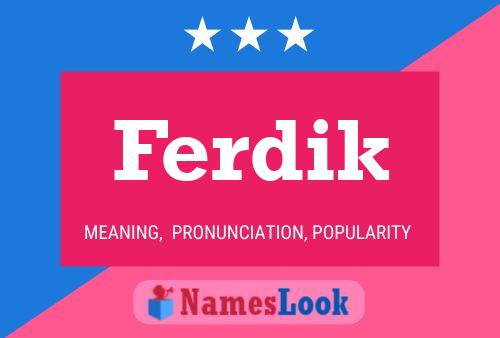 Poster del nome Ferdik