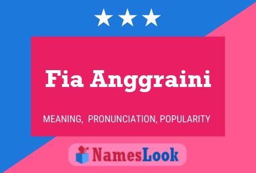 Poster del nome Fia Anggraini