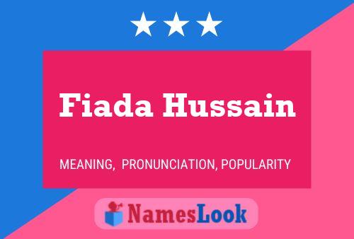 Poster del nome Fiada Hussain