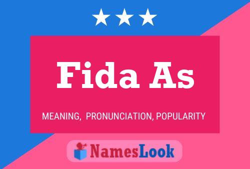 Poster del nome Fida As