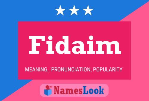 Poster del nome Fidaim