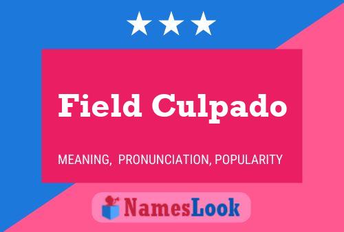 Poster del nome Field Culpado