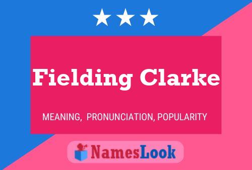 Poster del nome Fielding Clarke