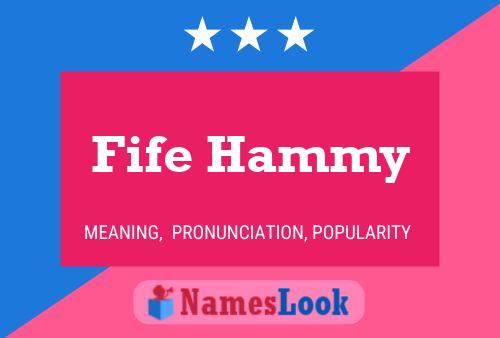 Poster del nome Fife Hammy