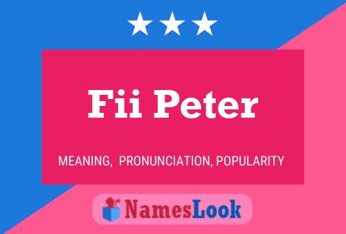 Poster del nome Fii Peter