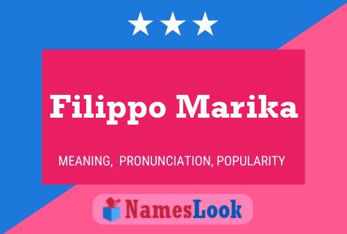 Poster del nome Filippo Marika