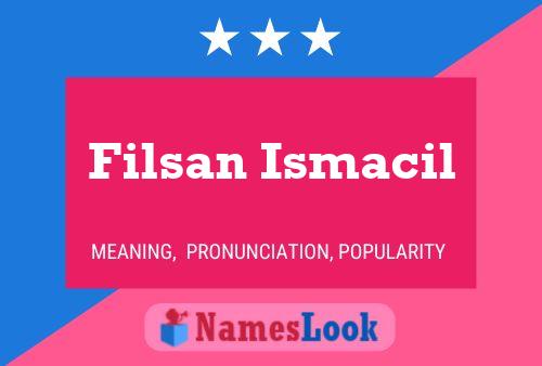 Poster del nome Filsan Ismacil