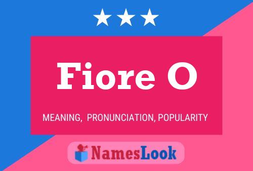 Poster del nome Fiore O