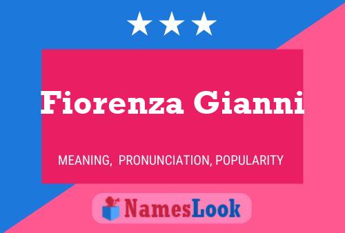 Poster del nome Fiorenza Gianni