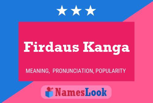 Poster del nome Firdaus Kanga