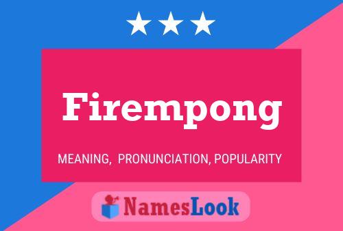 Poster del nome Firempong