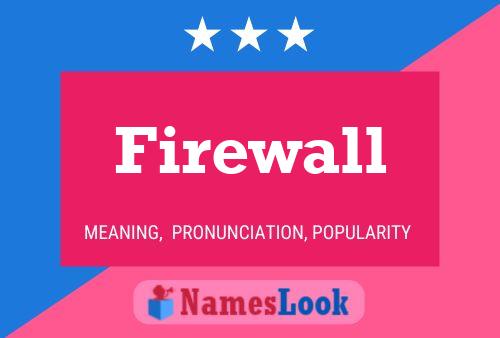 Poster del nome Firewall