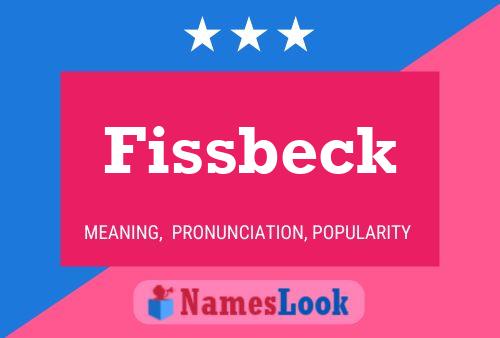 Poster del nome Fissbeck