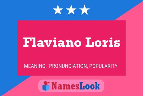 Poster del nome Flaviano Loris