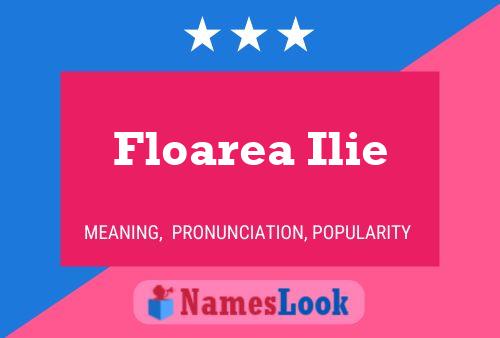 Poster del nome Floarea Ilie