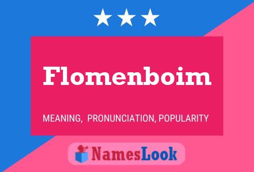 Poster del nome Flomenboim