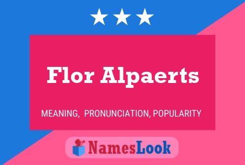 Poster del nome Flor Alpaerts