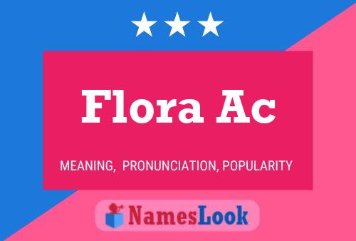 Poster del nome Flora Ac