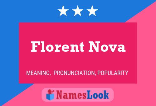 Poster del nome Florent Nova