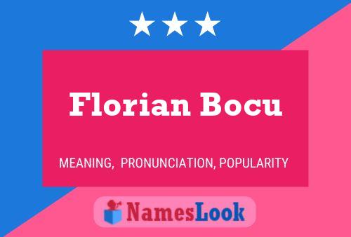 Poster del nome Florian Bocu