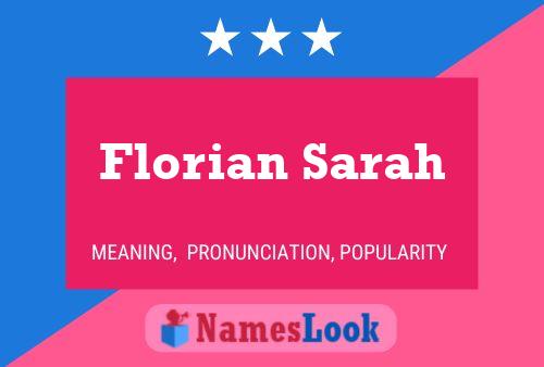 Poster del nome Florian Sarah