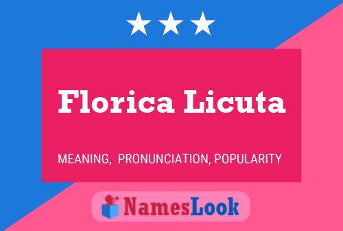 Poster del nome Florica Licuta