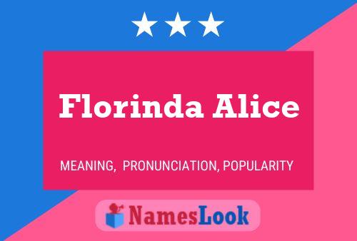 Poster del nome Florinda Alice