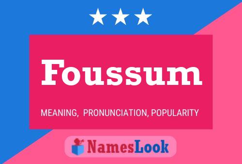 Poster del nome Foussum